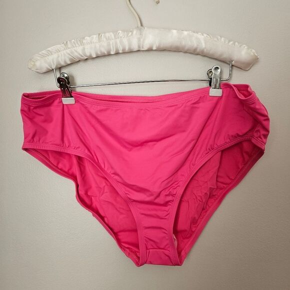 Andie Swim The Bikini Bottom Rou Pink Casual Vacation Beach Pool Style # AB370 - Picture 1 of 11